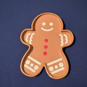 NWT, Thyme & Table melamine gingerbread man spoon rest, new, 7.5"x5.5"